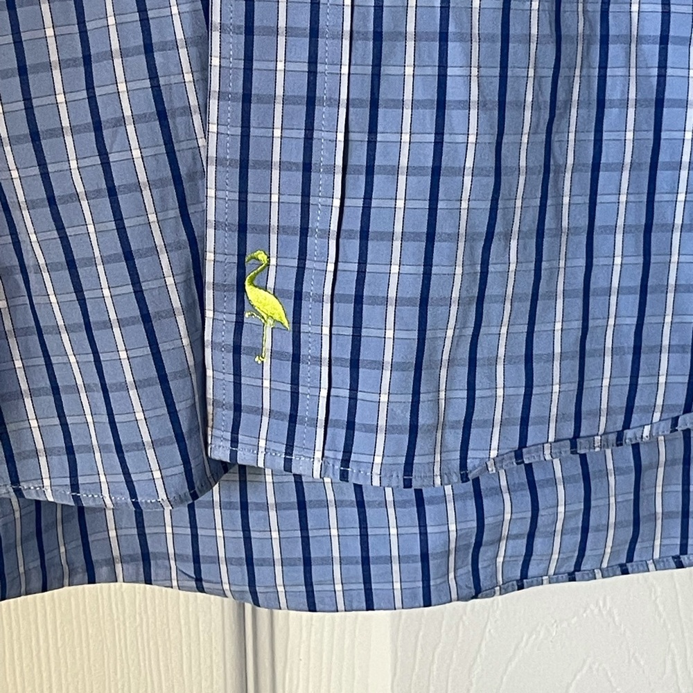 Men’s Tailorbyrd plaid button down casual dress shirt L - Picture 4 of 6